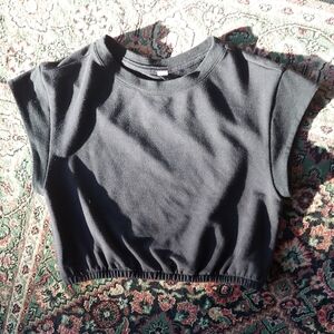 ALO Yoga Black Cropped Sleeveless Top